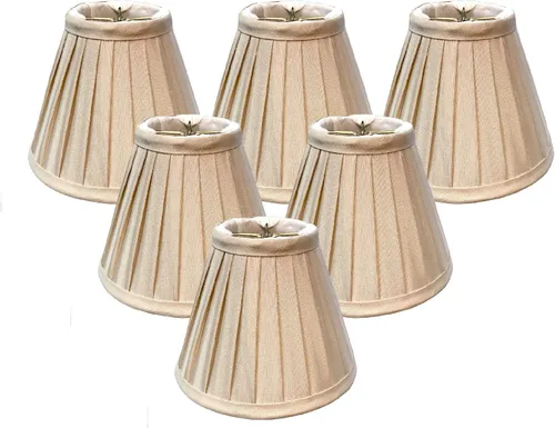 Miniatura 23 de Royal Designs, Inc. Pantalla plisada Empire CS-111BG, color beige, 2,5 x 5 x 4,25