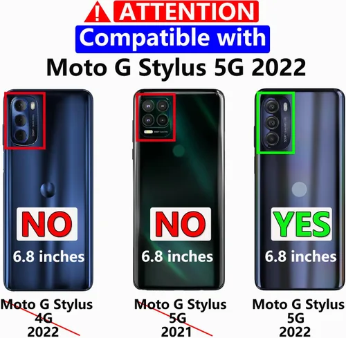Miniatura 2 de Funda para Moto G Stylus 5G 2022, con Protector de Pantalla, [Probada contra Caídas de Grado Militar] Funda Protectora de Servicio Pesado Resistente