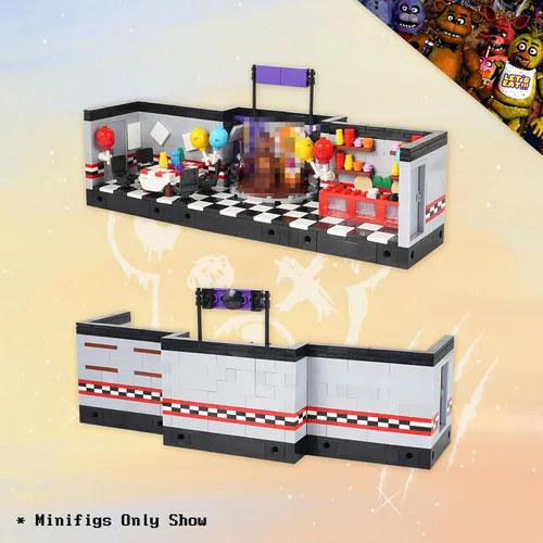 Miniatura 5 de Five Nights Juguetes de Bloques de Construcción de Escenario, Juego de Construcción de Juego de Terror Clásico, Regalos de Cumpleaños de Halloween