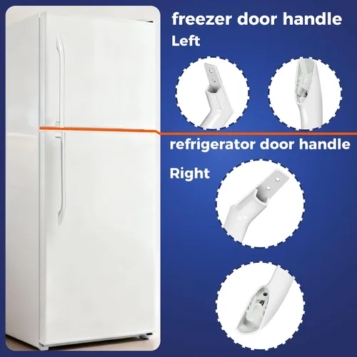 Miniatura 3 de Romalon 5304486359 Manija de puerta de congelador para refrigerador 16 3/4 pulgadas Reemplazar 5304506469 5304504507 5304497105 AP6036330 242059504