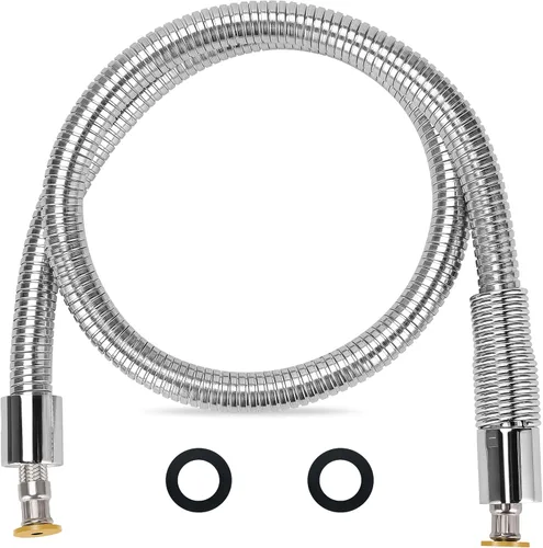 Kit de reemplazo de manguera de rociador de grifo comercial de 44 pulgadas para la mayoría de grifos de fregadero de cocina comerciales, manguera