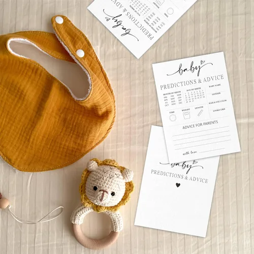 Miniatura 3 de 30 tarjetas de juego de Adivina quién? Juego y actividades para baby shower, diseño minimalista de mamá o papá, tarjetas de juego