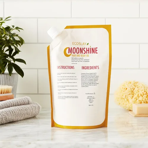 Miniatura 4 de Ecoslay Aceite Moonshine para el cabello y el cuerpo, Scrunch Out the Crunch (SOTC), calma los talones y codos secos, pre-poo, masaje del cuero