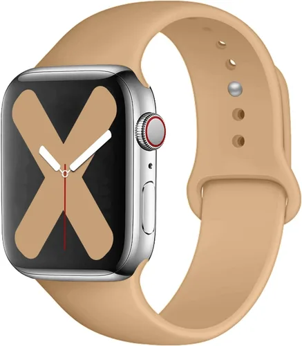 Miniatura 35 de Saucyi Compatible con Apple Watch Band 1.614 in 1.575 in 1.496 in 1.929 in 1.772 in 1.732 in 1.654 in, correa deportiva de silicona suave con cierre