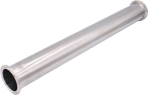 Miniatura 9 de Dernord - Tubo de bobina sanitaria con extremos de abrazadera, tubo redondo liso de acero inoxidable 304 con abrazadera triple de 5.08 cm
