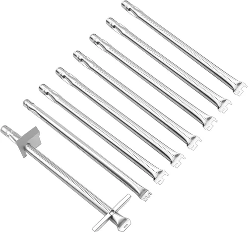 Miniatura 9 de 67554 Tubos de quemador de parrilla para Weber Summit serie 600 modelos años 2007 y posteriores, repuesto de parrilla para tubos de quemador