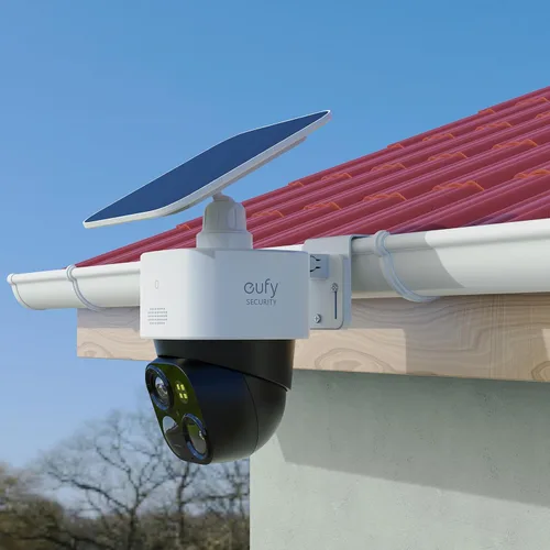 Miniatura 7 de Soporte de montaje de canalón compatible con Eufy Security SoloCam S340/SoloCam E30/E42, cámara de seguridad solar (1 unidad-blanco)
