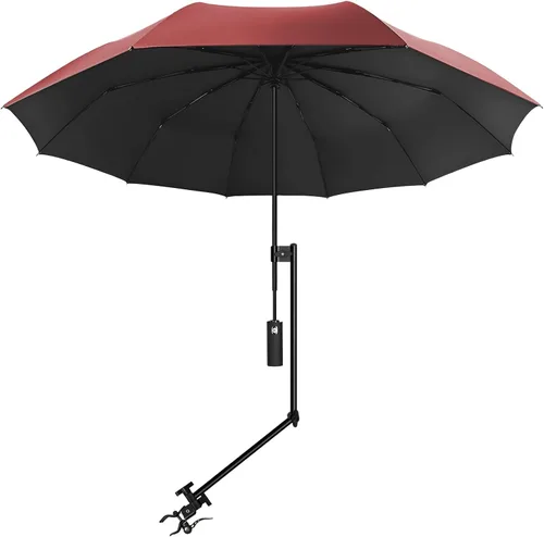 Miniatura 10 de XLINGZA Sombrilla de playa UPF 50+ con abrazadera universal ajustable