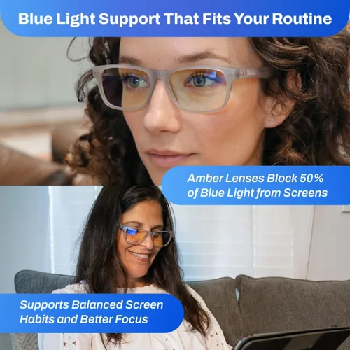Miniatura 2 de DefenderShield Signature Blue Light Blocking Glasses for Computer, Mobile, Gaming, Sleep - Anti Eyestrain, Headache