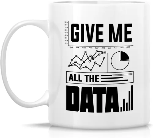 Miniatura 2 de Retreez Taza divertida – Give Me All The Data Science Scientist Analyst Computer Accounting - Tazas de café de cerámica de 11 onzas, sarcasmo