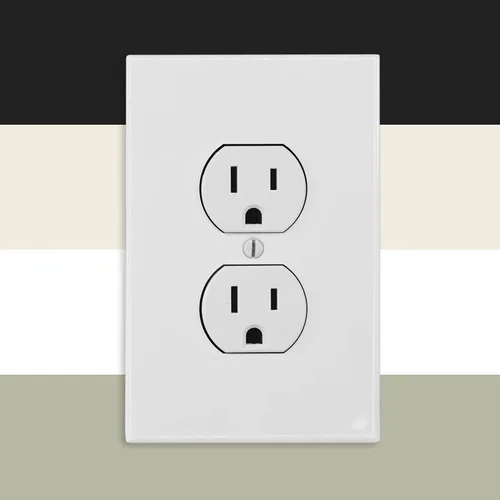 Miniatura 8 de Questech Cubiertas de tomacorrientes, placas de pared dúplex individuales, placas de interruptor de 1 banda, cubiertas de toma de corriente
