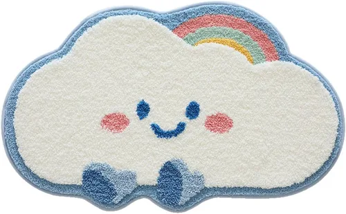 Miniatura 2 de Ankah Alfombras de baño, lujosas alfombras de ducha de microfibra suave y peluda, absorbentes y antideslizantes, alfombras de felpa para ducha
