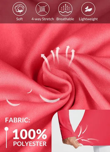 Miniatura 4 de BALEAF camisa de manga larga para mujer, con protección solar FPU 50+, de secado rápido, para practicar senderismo o pescar