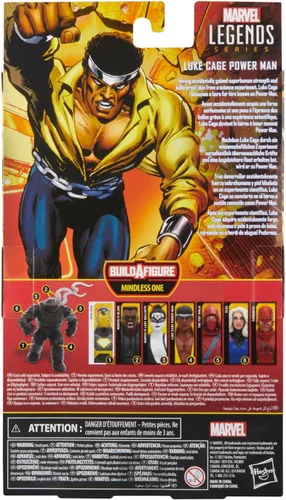 Miniatura 3 de Marvel Legends Series Luke Cage Power Man, Knights Collectible Comics Figuras de acción de 6 pulgadas Amarillo