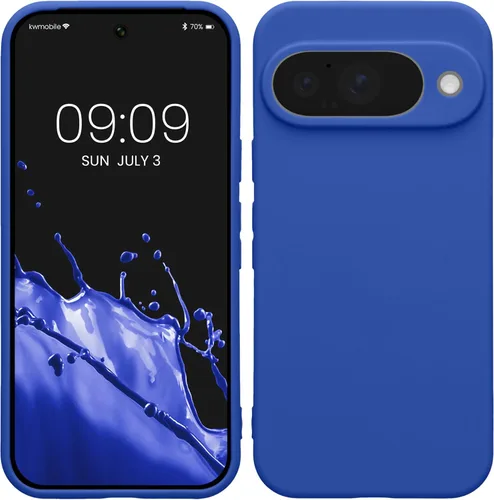 Miniatura 172 de kwmobile Funda compatible con Google Pixel 9 Pro - Funda protectora delgada de TPU para teléfono - Acabado mate suave - Negro mate