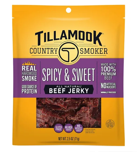 Miniatura 10 de Tillamook Country Smoker Tillamook Real Hardwood Smoked Old Fashioned Silver Dollar - charqui de carne de vacuno