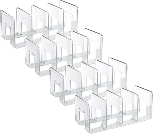Miniatura 9 de Marte Vanci Clasificador de archivos de acrílico transparente, organizador de bolso de acrílico, soporte resistente para revistas, organizador