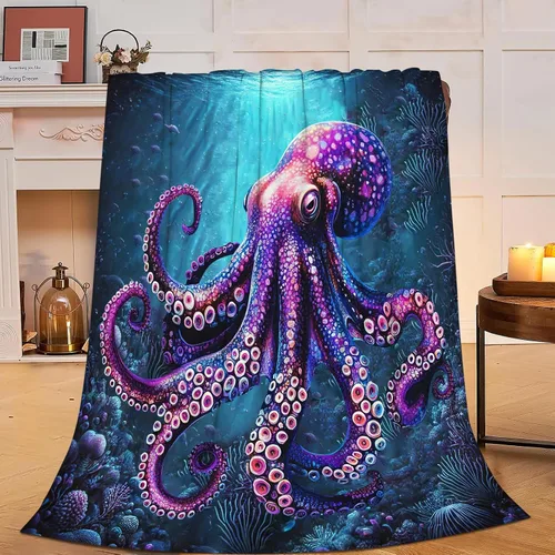 Miniatura 15 de Manta de Camping Yerretin, suave y cálida, de felpa, para acampar, regalos para amantes del camping, RV, acogedora, ligera, de franela, forro polar