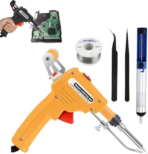Miniatura 9 de Soldador de hierro multifunción, pistola de soldadura automática de mano, pistola de soldadura eléctrica para reparación de soldadura con una sola