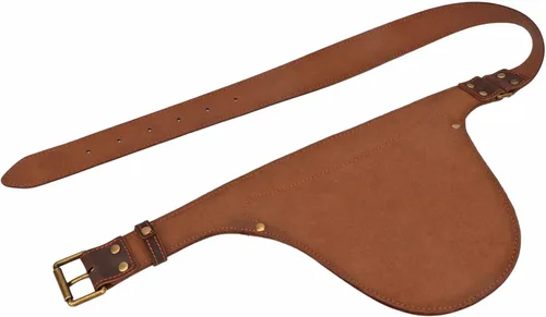 Miniatura 8 de Tourbon Bolsa de cinturón de cuero genuino para herramientas de floristería para jardinero, agricultor, electricista, carpintero, kit organizador