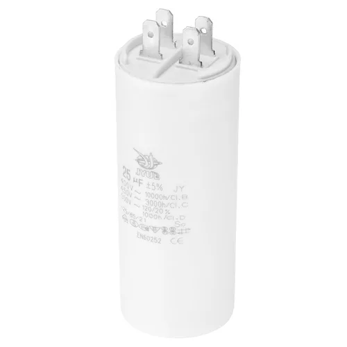 Miniatura 9 de PATIKIL CBB60 8uf Condensador de funcionamiento, AC 450V 4 pines 50/60Hz doble inserto cilindro inferior para aire acondicionado, bomba de agua