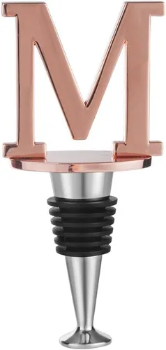 Miicol Tapón de vino, tapón Prosecco, tapón de botella de vino, tapón de champán personalizado, accesorios de vino de oro rosa, regalo de los dorado