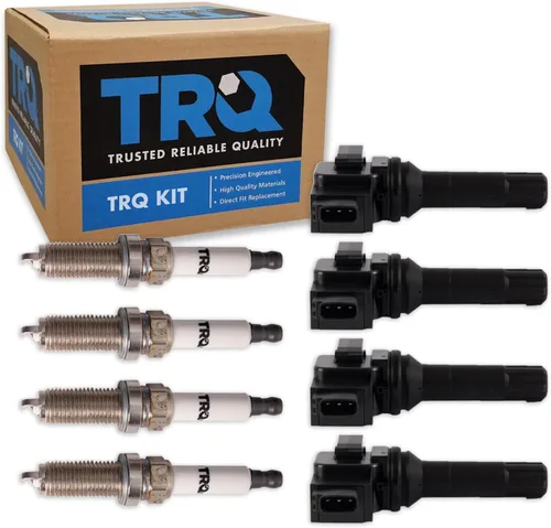 Miniatura 62 de Kit de Bobina de Encendido y Bujía TRQ 8 Piezas Bujías de Iridio Compatibles con Mercedes-Benz C250 2012-2015 y SLK250 2012-2015