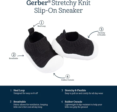 Miniatura 6 de Gerber Zapatos deportivos de punto elástico para niños y niñas