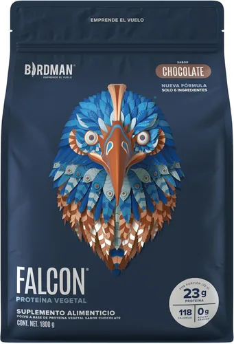 Miniatura 9 de BIRDMAN Falcon - Proteína vegana en polvo orgánica, sin estevia ni azúcar, a base de plantas, baja en carbohidratos, sin lácteos, keto, sin suero