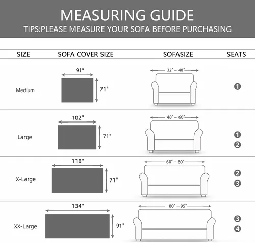 Miniatura 7 de MEETSKY Fundas para Sofá Cubiertas para Sofá Pequeño Fundas para Sofá para Loveseat/Silla/Futón Reclinable Protector de Sofá Lavable Decorativo