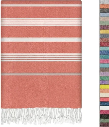 Miniatura 17 de EPHESUS TOWELS Toalla de playa turca de gran tamaño de 38 x 70 pulgadas, diseño sultán, toalla turca para playa, baño, piscina, gimnasio, yoga