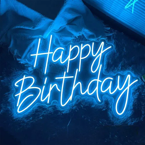 Miniatura 7 de Letrero de neón regulable y reutilizable para decoración de pared de fiesta de cumpleaños, luz LED USB para telón de fondo para decoración de fiesta