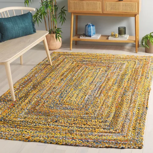 Miniatura 29 de SAFAVIEH Braided Collection - Alfombra de pasillo, 2 pies 3 pulgadas x 8 pies, color negro y azul, hecho a mano, reversible, ideal para dormitorio