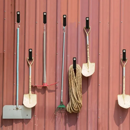 Miniatura 7 de Windyun 4 ganchos y correas magnéticas resistentes, soporte para cable de extensión y organizador de manguera para taller y jardín (1.7 pulgadas)