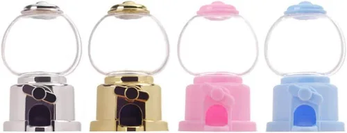Miniatura 8 de Dispensador de cupcakes, 6 unidades, mini dispensador de caramelos, dispensador de caramelos de goma de mascar para recuerdos de fiesta