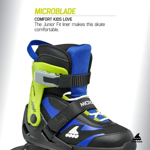 Miniatura 3 de Rollerblade Microblade - Patines en línea ajustables para niños, para jóvenes, rendimiento juvenil