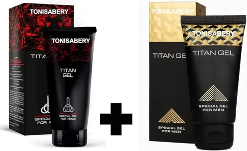 Miniatura 3 de Tonisaberey Gel Rojo para Hombres con Crema de Masaje de Gel Ti-tan Natural Original 1.7 fl oz (Paquete de 2)