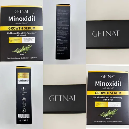 Miniatura 9 de Spray de minoxidil al 5% para hombres y mujeres, solución para la pérdida de cabello con biotina y suero de crecimiento del cabello de romero