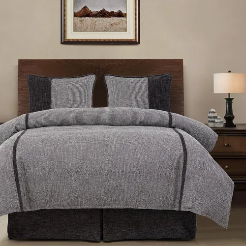 Miniatura 3 de HiEnd Accents - Juego de ropa de cama de lino acolchonado