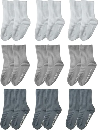 Calcetines de agarre de algodón para bebés y niños calcetines antideslizantes para recién nacidos unisex para bebés y niños de 0 a 36 meses