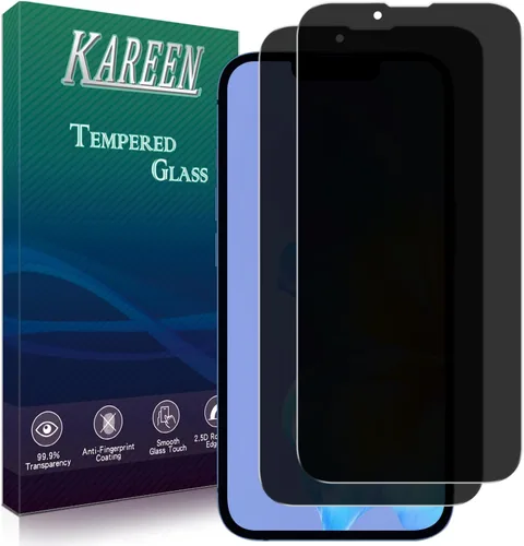 Miniatura 7 de KAREEN Paquete de 2 protectores de pantalla de privacidad para iPhone 11 Pro, XS, X de 5.8 pulgadas, película de vidrio templado antiespía privada