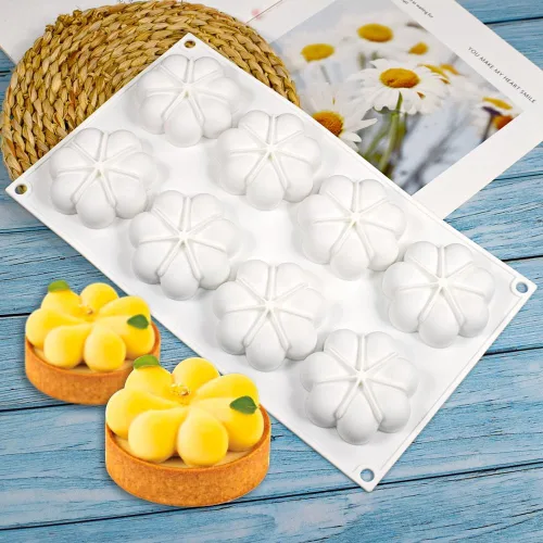 Miniatura 8 de Molde de Silicona para Donas de Flores, Molde para Pastel de Fondant, Herramientas de Horneado de Chocolate DIY, Accesorios de Decoración