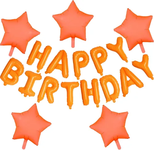 Miniatura 8 de Letras de aluminio de 16 pulgadas con texto en inglés «Happy Birthday» de color negro para hombres, mujeres, niños, suministros de decoración