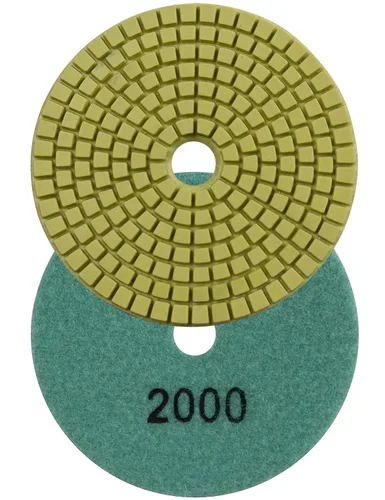 Miniatura 9 de Almohadillas húmedas de pulido de diamante de 4 pulgadas para lijar piedra mármol granito encimera 7 piezas conjunto de grano mixto 50-3000