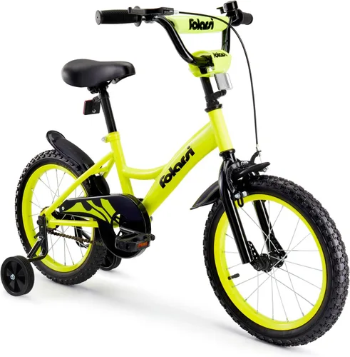 Miniatura 11 de Bicicleta para niños de 14, 16 y 18 pulgadas para niños y niñas de 3 a 9 años, bicicleta infantil con campana y ruedas de entrenamiento, múltiples