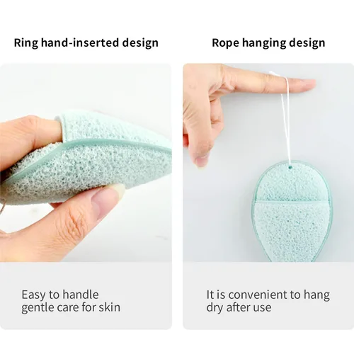 Miniatura 5 de DAGEDA 2 esponjas faciales Konjac, limpieza profunda de poros y puntos negros, limpieza facial diaria, removedor de maquillaje, esponja de baño