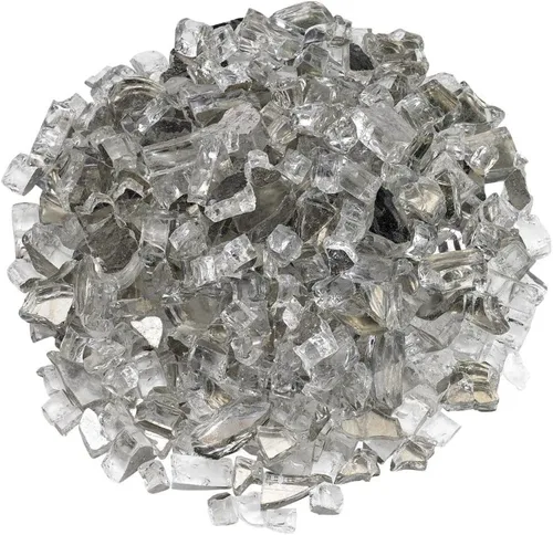 Miniatura 30 de American Fireglass vidrio refractario para fuego, con vidrio para hogar y vidrio para fuego de hoyo, 10 libras, Bronce