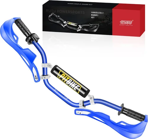 Miniatura 7 de RUTU - Kit universal de 7/8" CNC para manillar y protectores de motocicleta con empuñaduras, almohadilla para el pecho, abrazadera