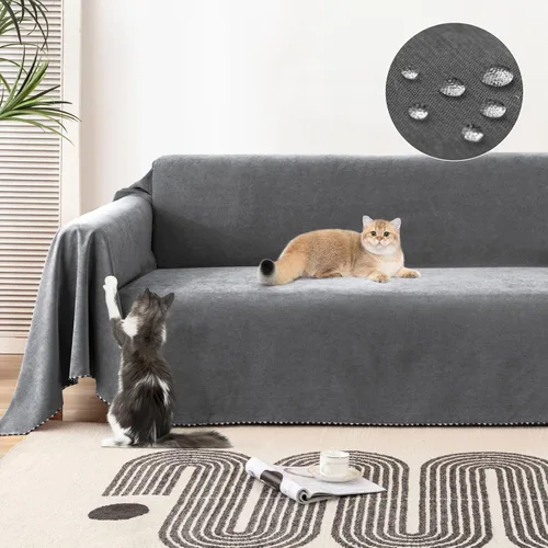 Miniatura 10 de Lucky Monet Funda de Sofá Impermeable Lavable Protectores de Fundas de Sofá Seccional para Mascotas Perros Fundas de Sofá Resistentes al Agua Manta