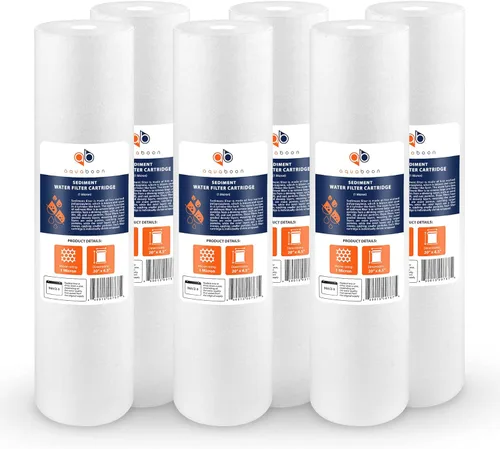 Miniatura 11 de Aquaboon Cartucho de repuesto de filtro de agua de sedimentos de 1 micrón, 20 x 4.5 Filtración de sedimentos para toda la casa Compatible